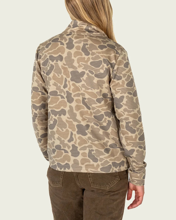 Women's Sullivan Hagood 1/4 Zip - Khaki Mallard Camo