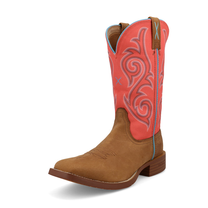 11" Tech X Boot - Distressed Saddle & Salmon