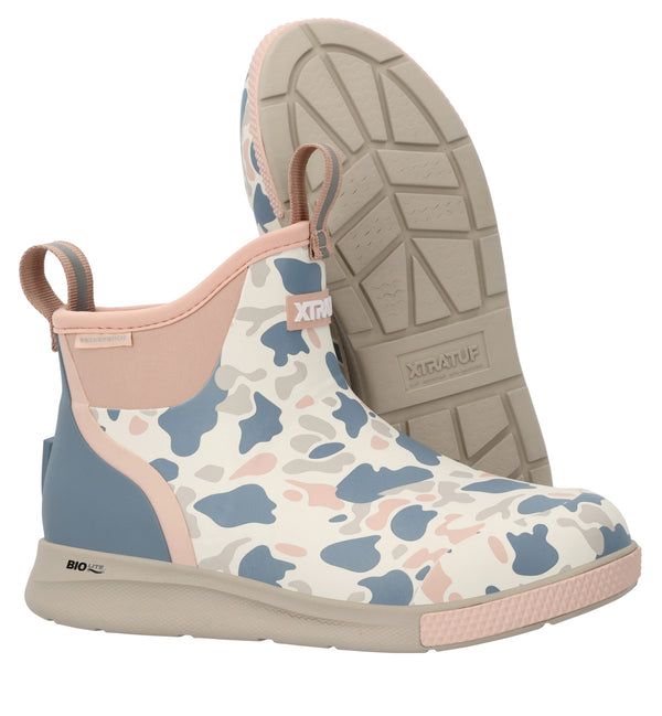 Women's 6 in Ankle Deck Boot Sport - Ivory Duck Camo