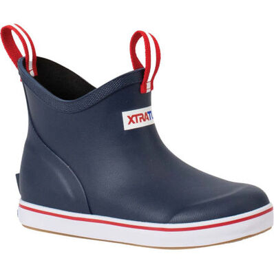 Kids Ankle Deck Boot - Navy