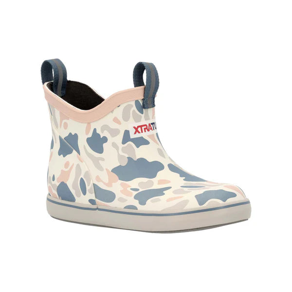 Kid's Ankle Deck Boot - Ivory Duck Camo