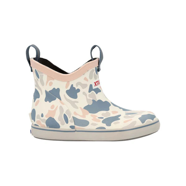Kid's Ankle Deck Boot - Ivory Duck Camo