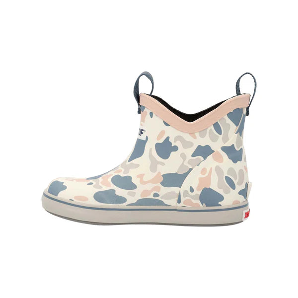 Kid's Ankle Deck Boot - Ivory Duck Camo