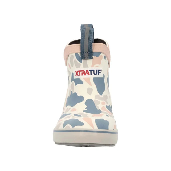Kid's Ankle Deck Boot - Ivory Duck Camo