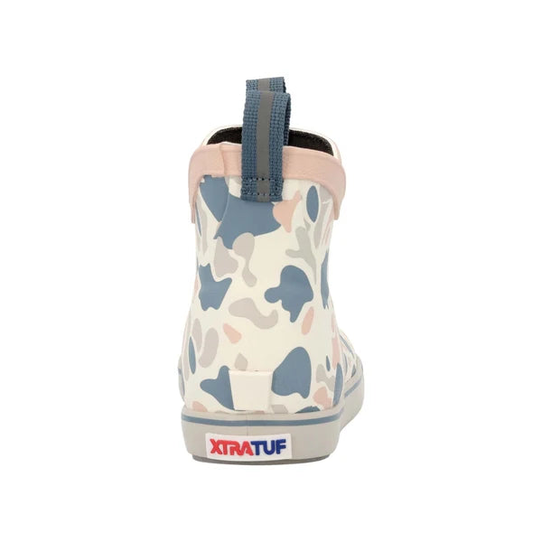 Kid's Ankle Deck Boot - Ivory Duck Camo
