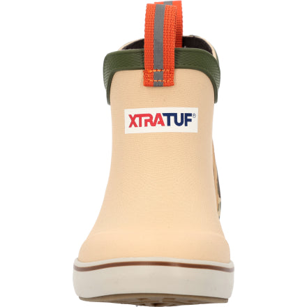Kid's Ankle Deck Boot - Beige & Duck Camo