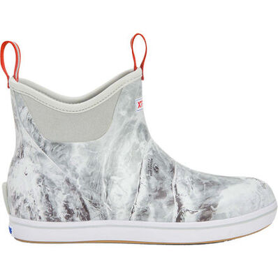 Men's Deck Boot - Black White Camo