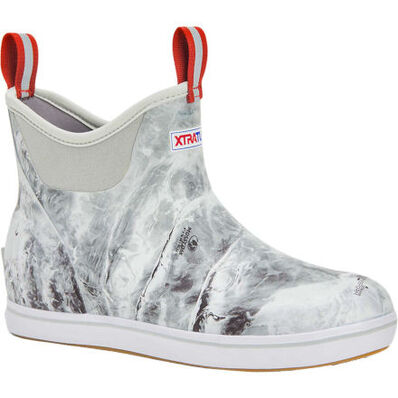 Men's Deck Boot - Black White Camo