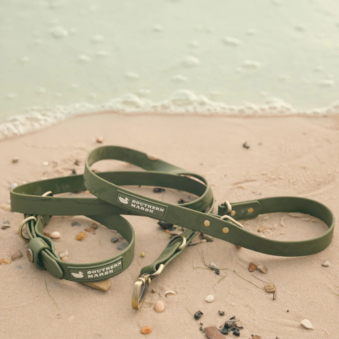 Mason Waterproof Dog Leash - Dark Green