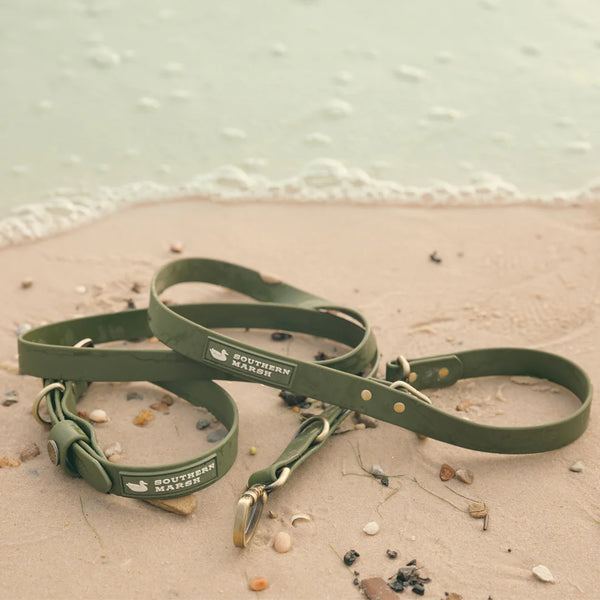 Mason Waterproof Dog Leash - Dark Green