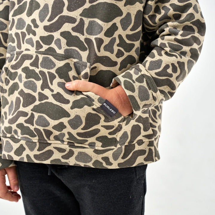 Youth Fleece Hoodie - Classic Deer Camo