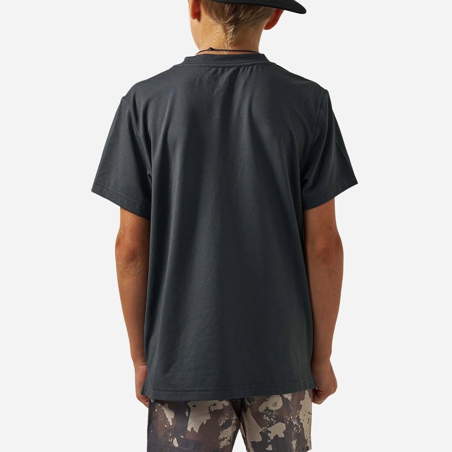 Youth Go To Tee - Flying B Logo - Gun Metal Grey & Gauge Camo