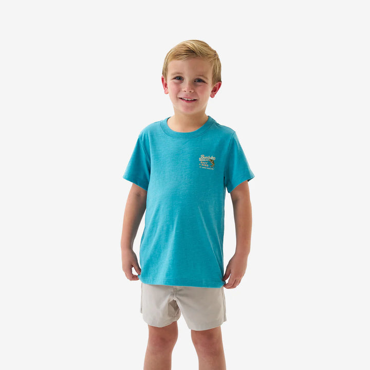 Youth SS Tee - Bait and Rigs - Cyan