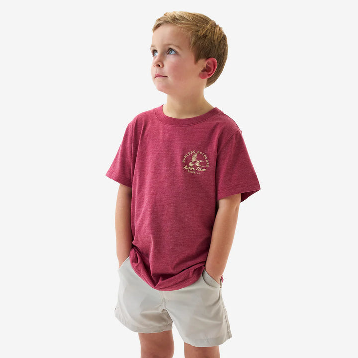 Youth SS Tee - Classic Duck - Heather Red