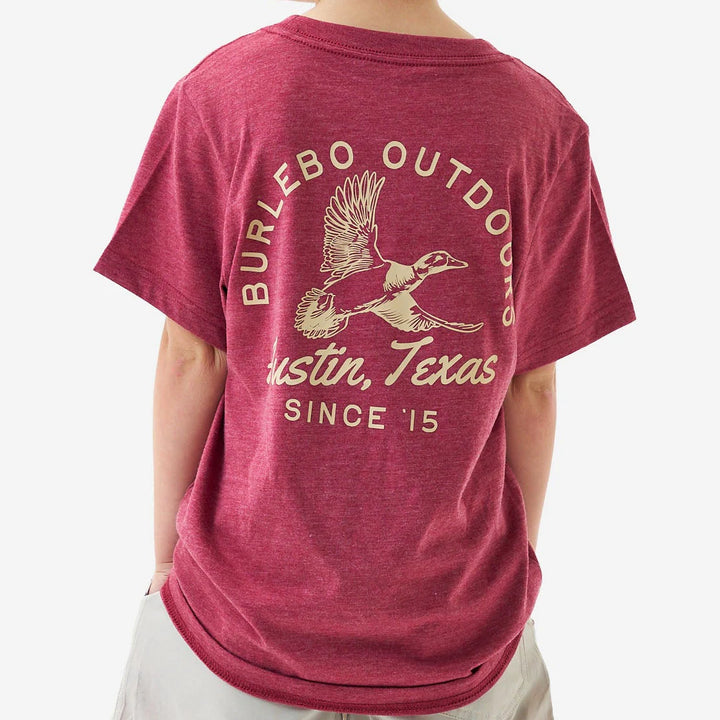 Youth SS Tee - Classic Duck - Heather Red