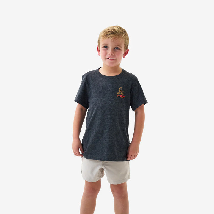 Youth SS Tee - Duck Wild - Heather Black