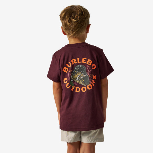 Youth Short Sleeve Tee - Duck Down - Maroon
