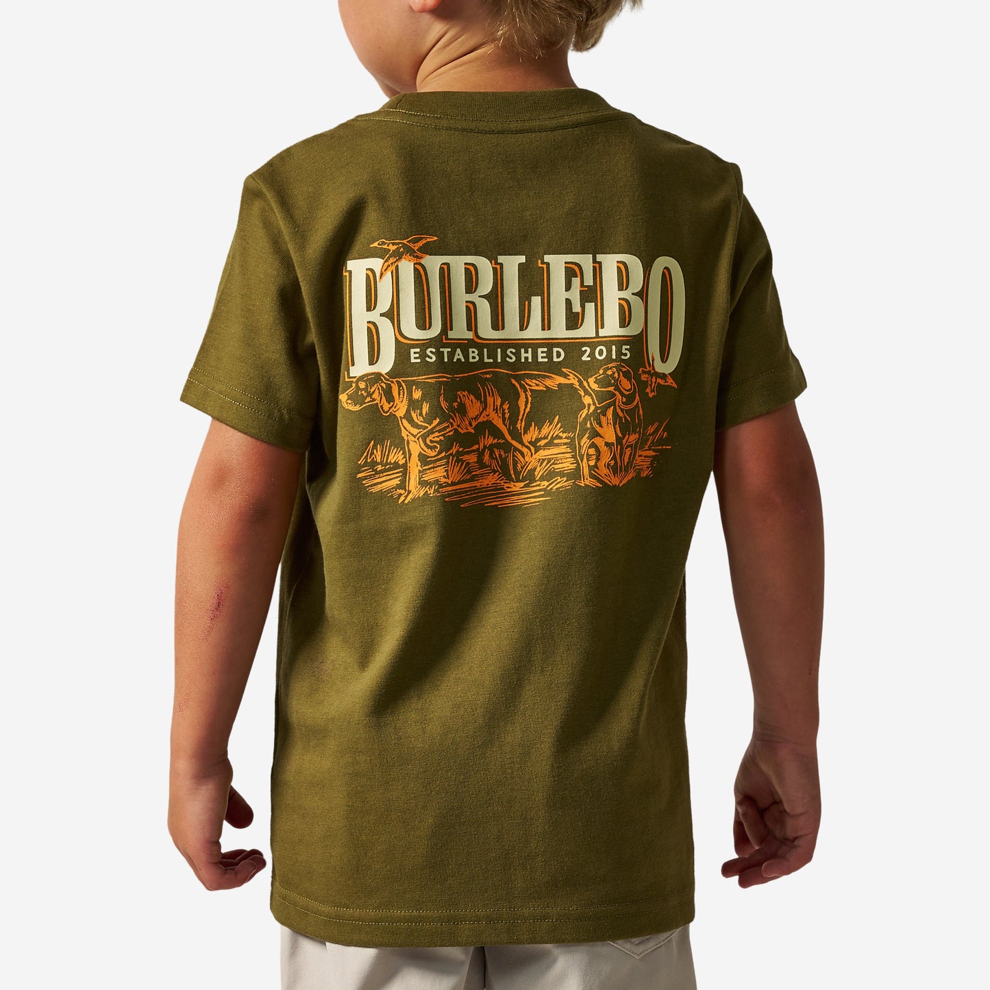 Youth Short Sleeve Tee - Hunting Dogs- Hunter Green