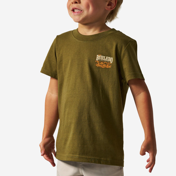 Youth Short Sleeve Tee - Hunting Dogs- Hunter Green