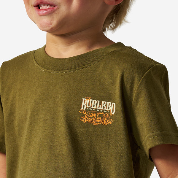 Youth Short Sleeve Tee - Hunting Dogs- Hunter Green