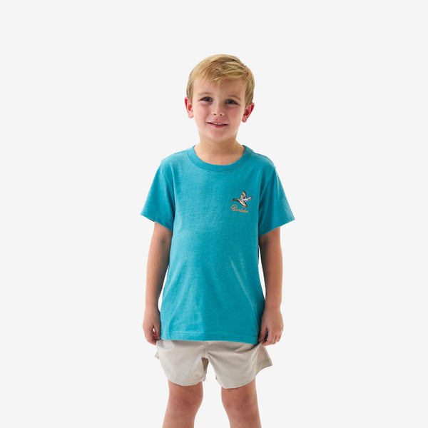Youth SS Tee - Pintail Diving Duck - Cyan