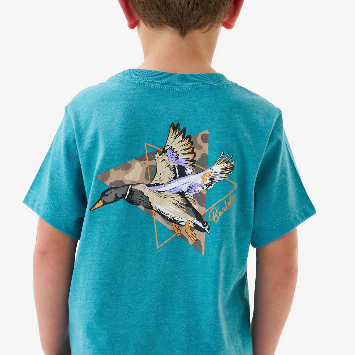 Youth SS Tee - Pintail Diving Duck - Cyan