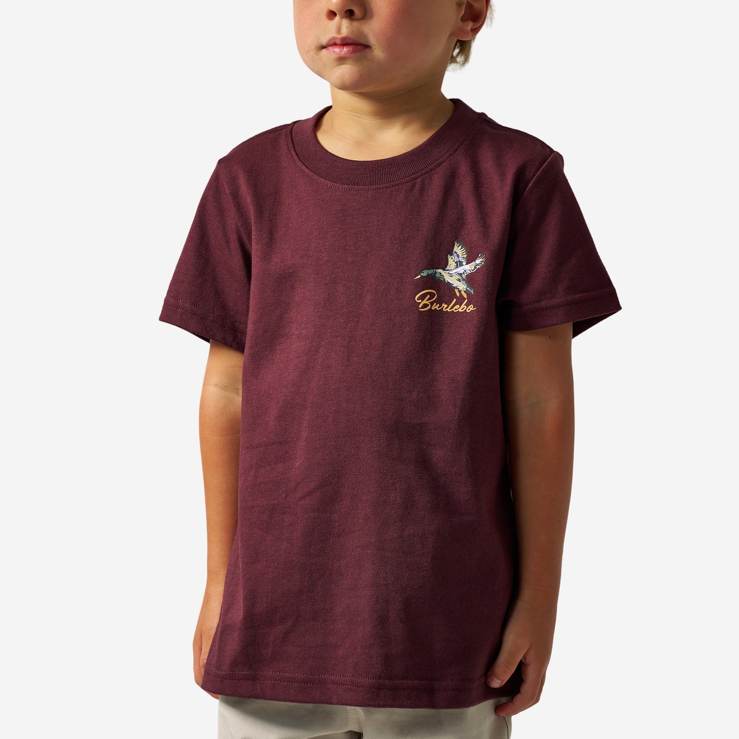 Youth Short Sleeve Tee - Pintail Diving Duck - Maroon
