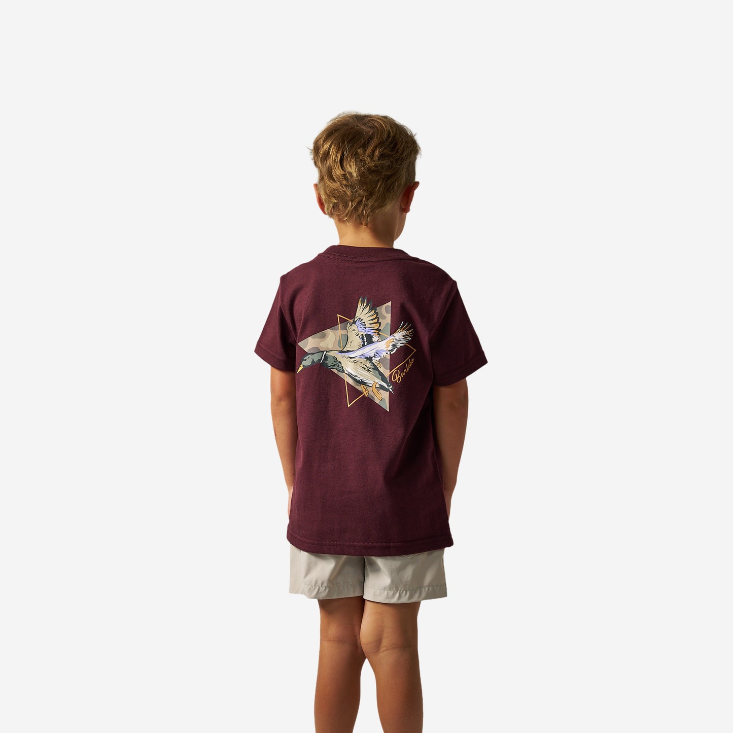 Youth Short Sleeve Tee - Pintail Diving Duck - Maroon
