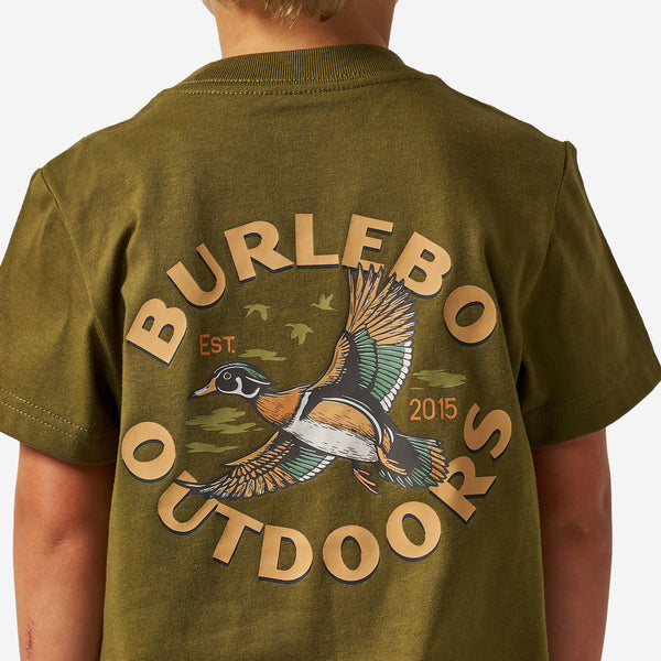 Youth Short Sleeve Tee - Wood Duck - Hunter Green