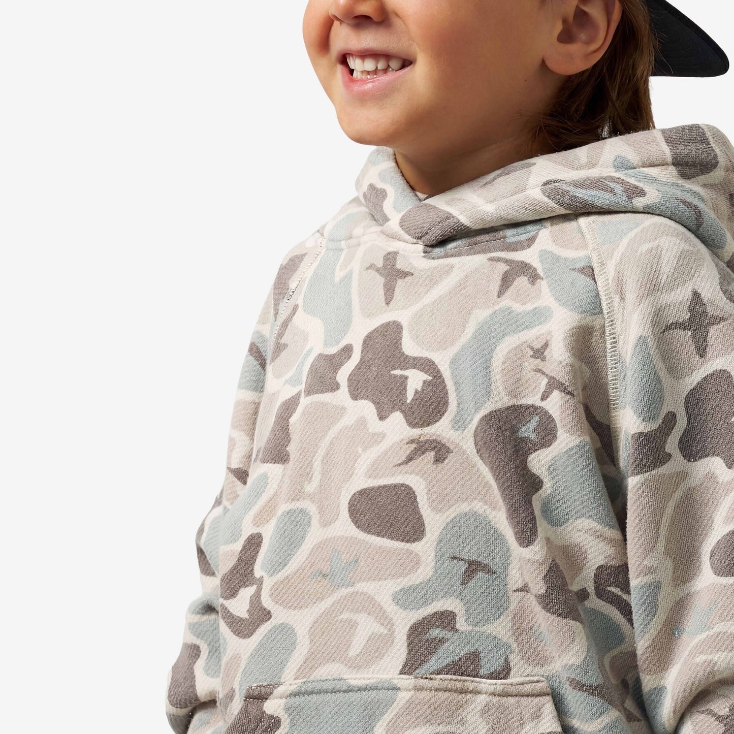 Youth Vintage Washed Hoodie - Mallard Mayhem Camo