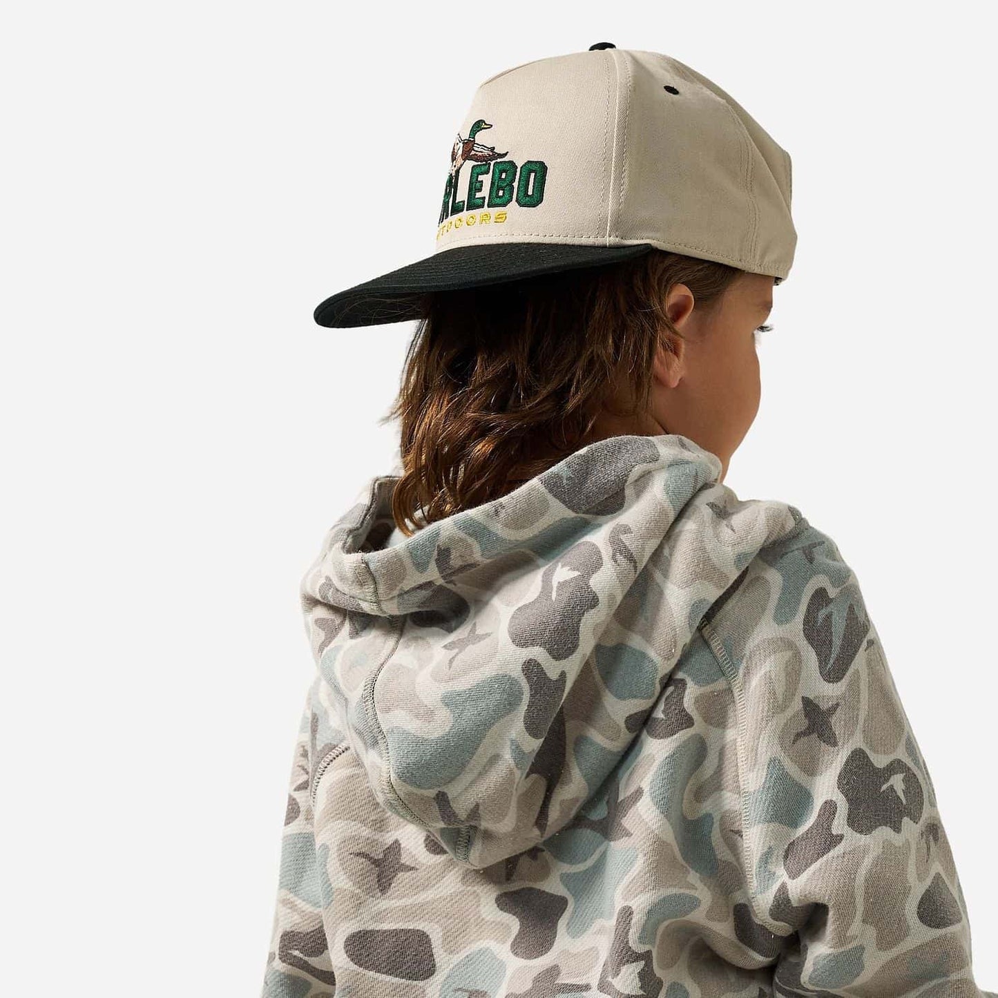 Youth Vintage Washed Hoodie - Mallard Mayhem Camo