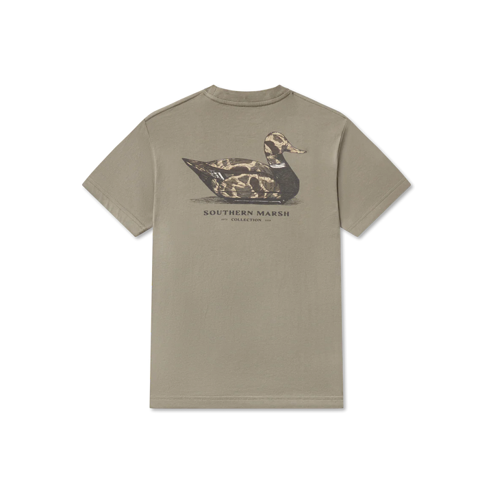 Youth Vintage Duck Decoy Tee - Camo - Burnt Sage