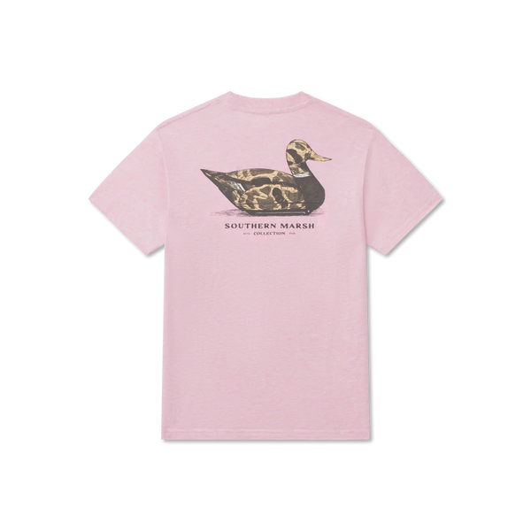 Youth Vintage Duck Decoy Tee - Camo - Washed Camelia
