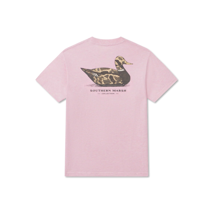 Youth Vintage Duck Decoy Tee - Camo - Washed Camelia