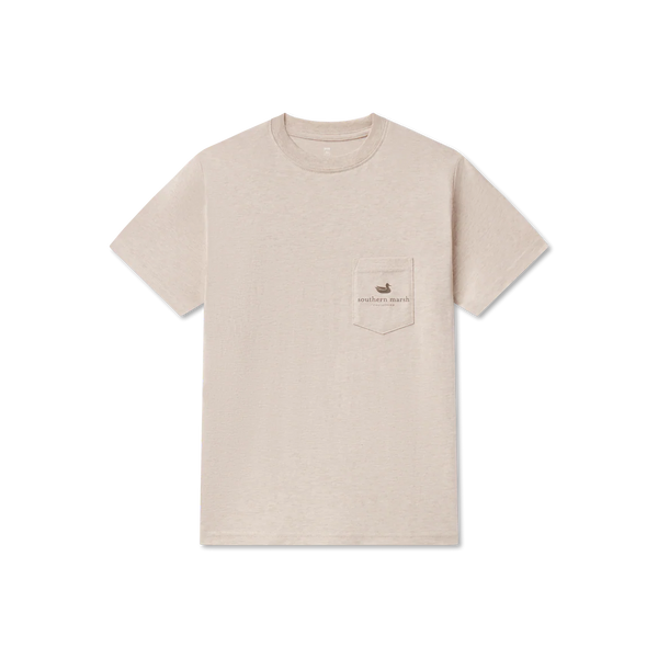 Youth Vintage Duck Decoy Tee - Camo - Washed Oatmeal