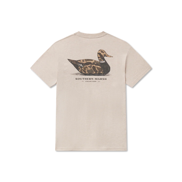 Youth Vintage Duck Decoy Tee - Camo - Washed Oatmeal
