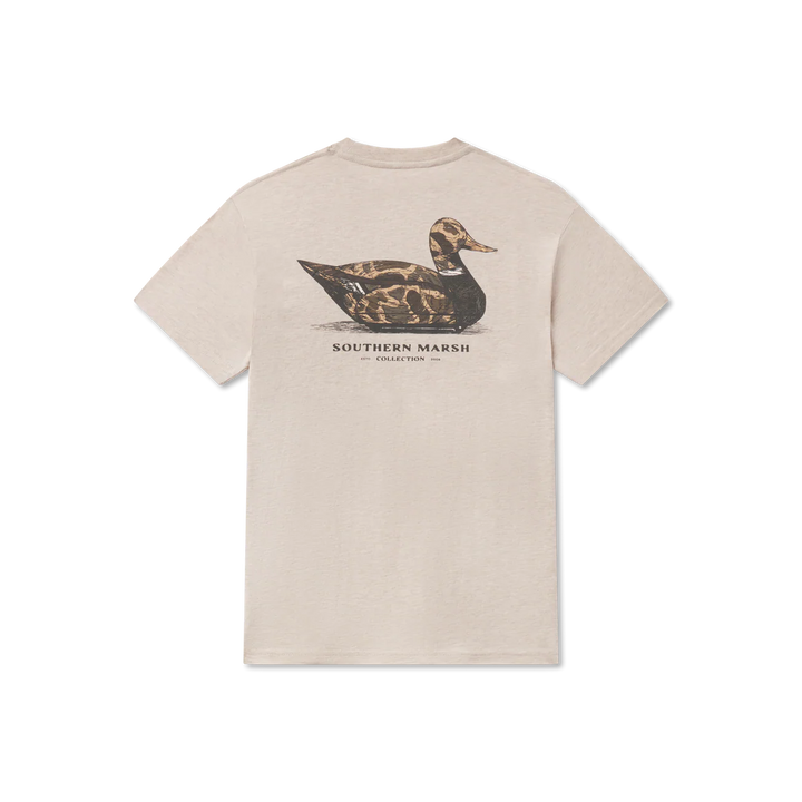 Youth Vintage Duck Decoy Tee - Camo - Washed Oatmeal