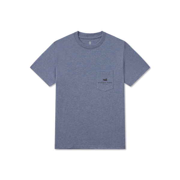 Youth Vintage Duck Decoy Tee - Camo - Washed Slate
