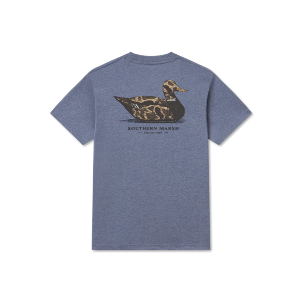 Youth Vintage Duck Decoy Tee - Camo - Washed Slate