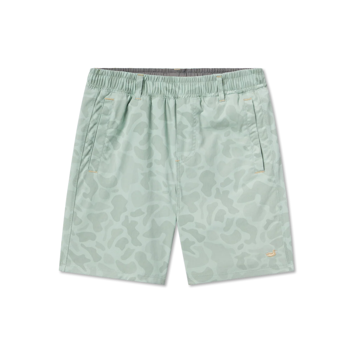 Youth Billfish Lined Performance Short - Camo - Olive