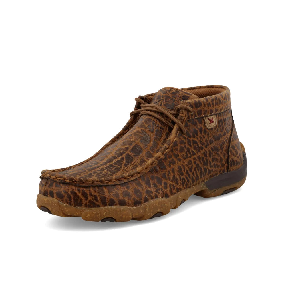 Kid's Chukka Driving Moc - Golden Elephant Print