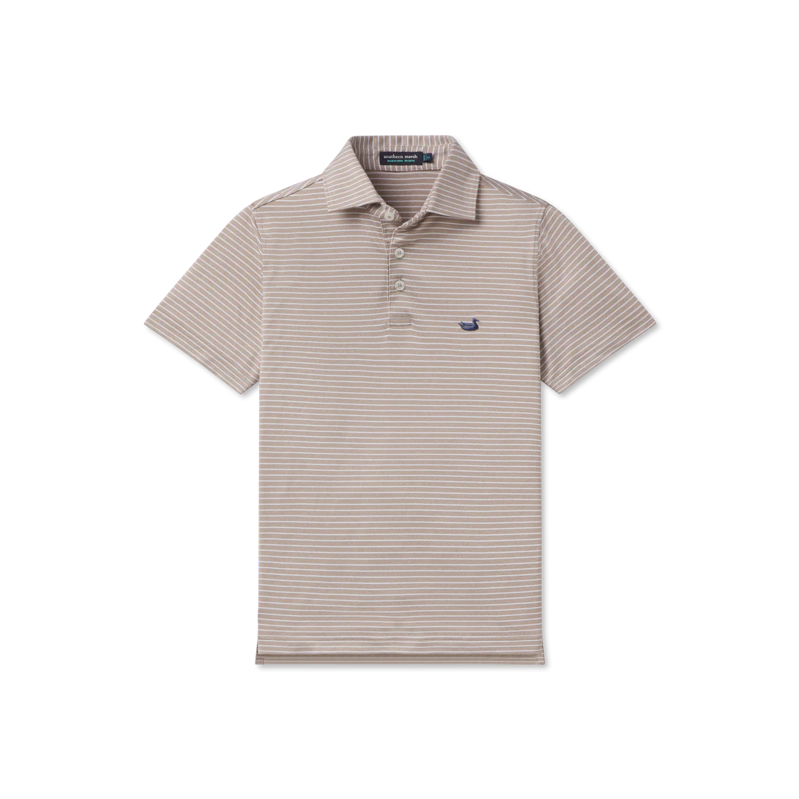 Youth Biloxi Heather Performance Polo - Taupe