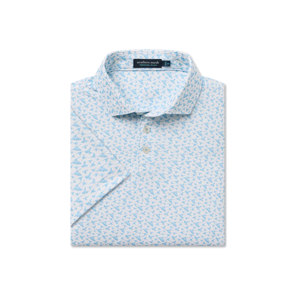Youth Flyline Performance Polo - In Flight - White