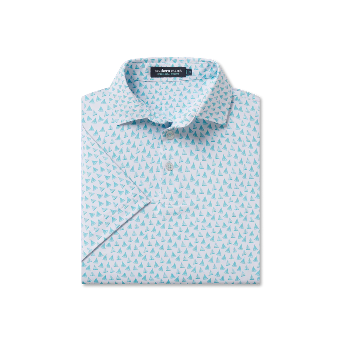 Youth Flyline Performance Polo - Antigua Blue Regatta