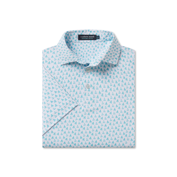 Youth Flyline Performance Polo - Antigua Blue Regatta