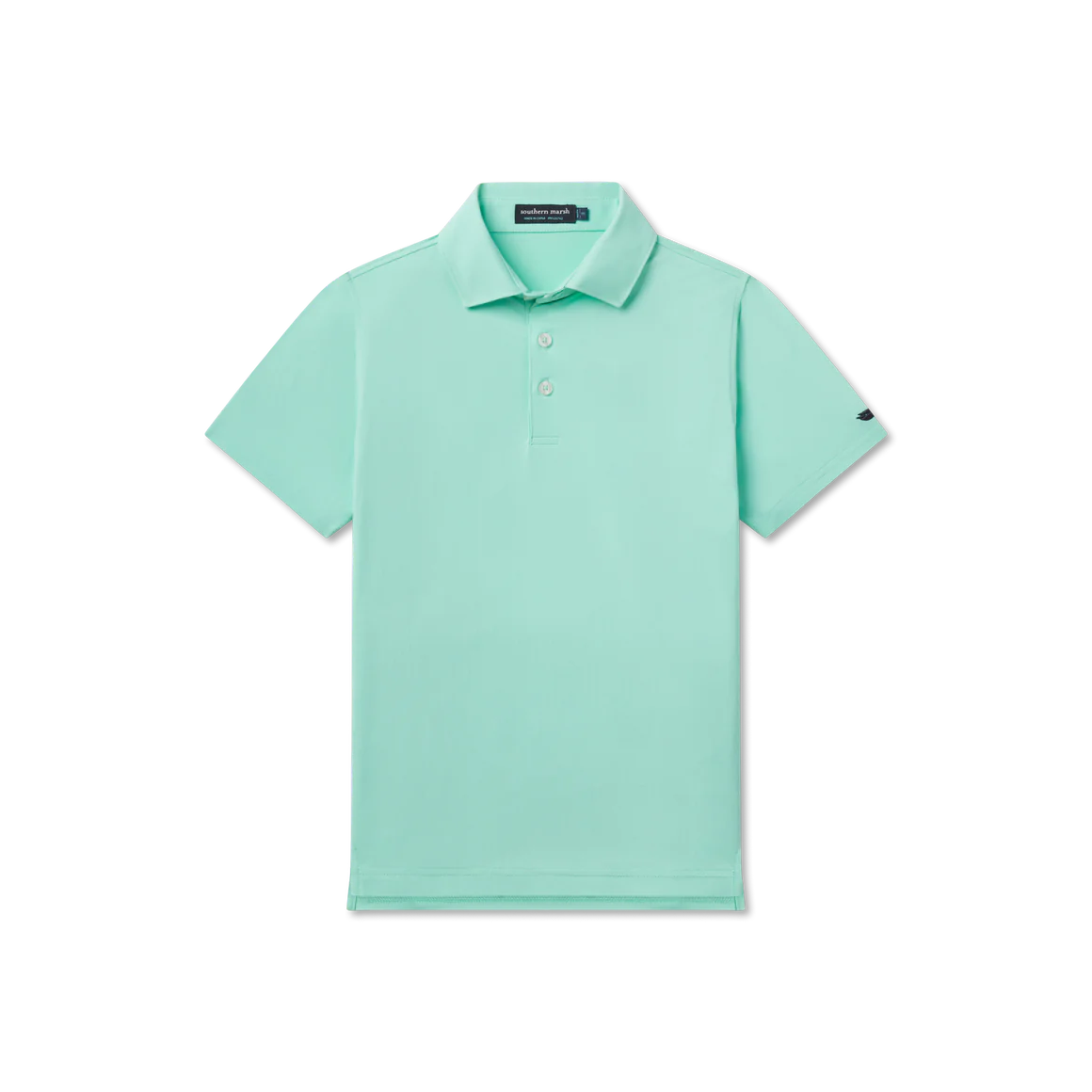 Youth Galway Grid Performance Polo- Antigua Blue