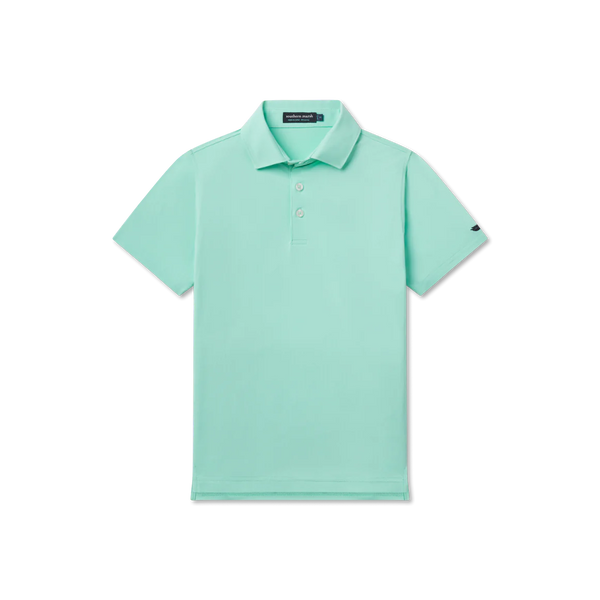 Youth Galway Grid Performance Polo- Antigua Blue