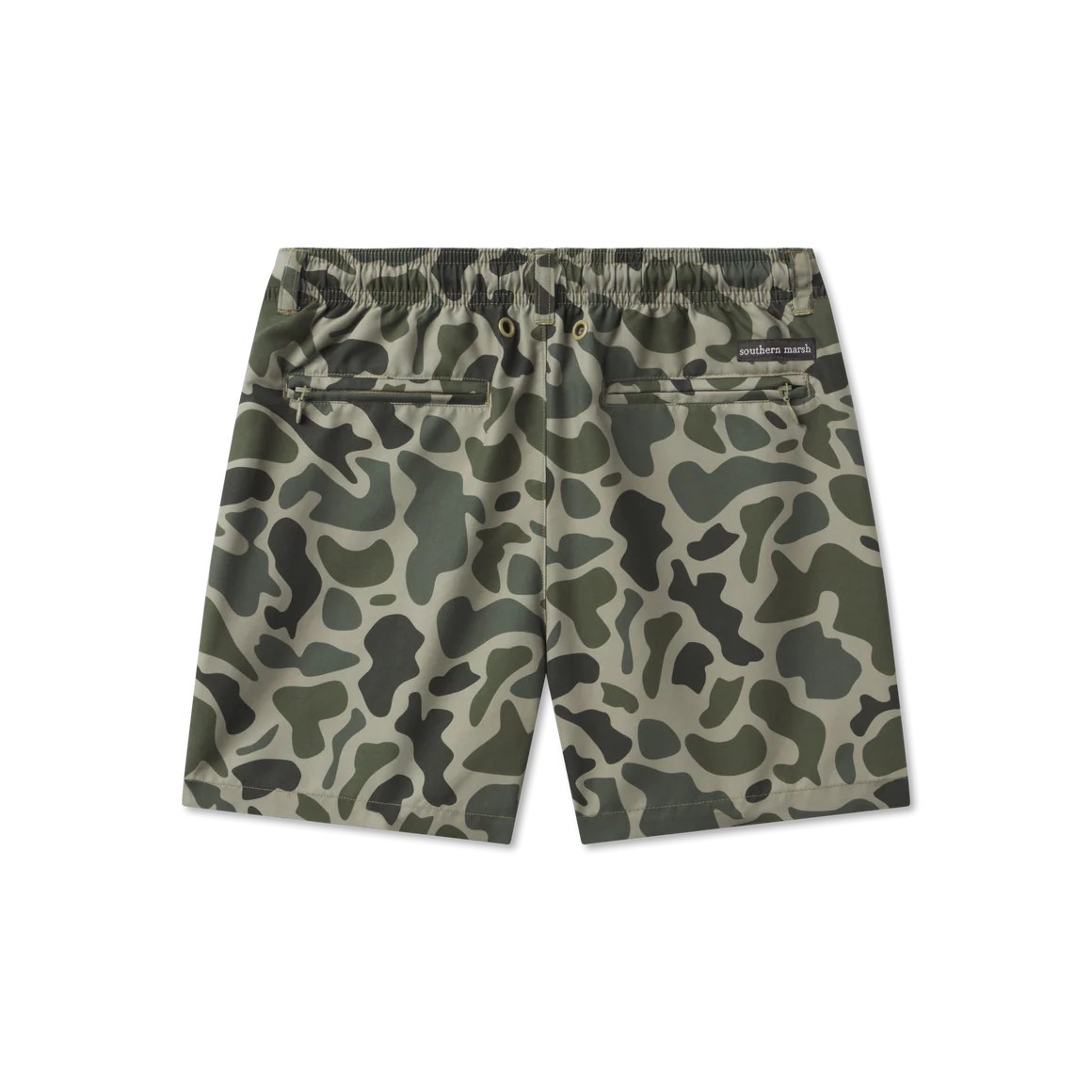 Youth La Costa Lined Swim Trunk - Dark Olive Green Camo