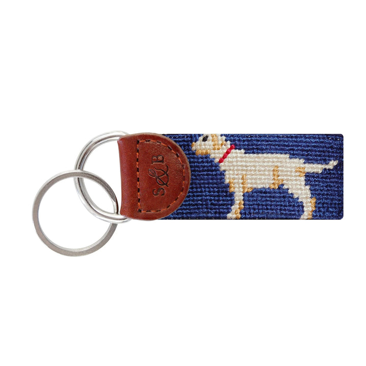 Yellow Lab Key Fob - Classic Navy