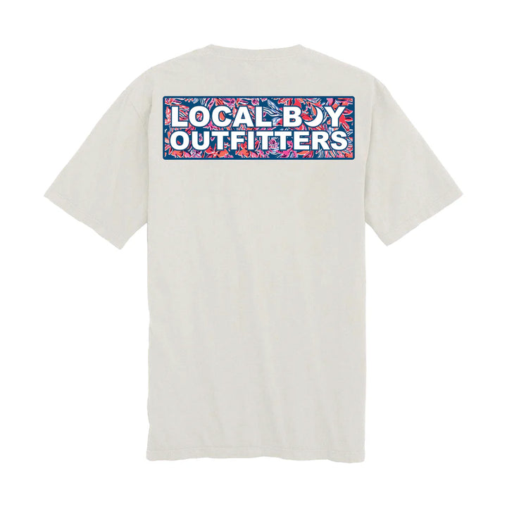 Youth Tropical USA Tee - Silver